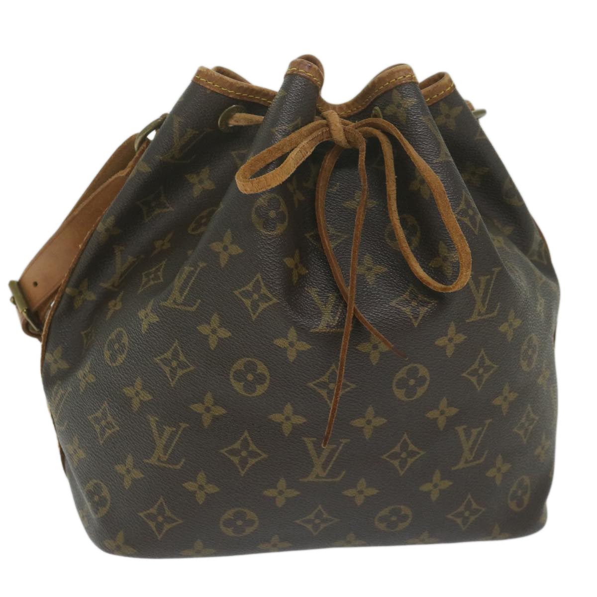 LOUIS VUITTON Monogram Petit Noe Shoulder Bag M42226 LV Auth 63596