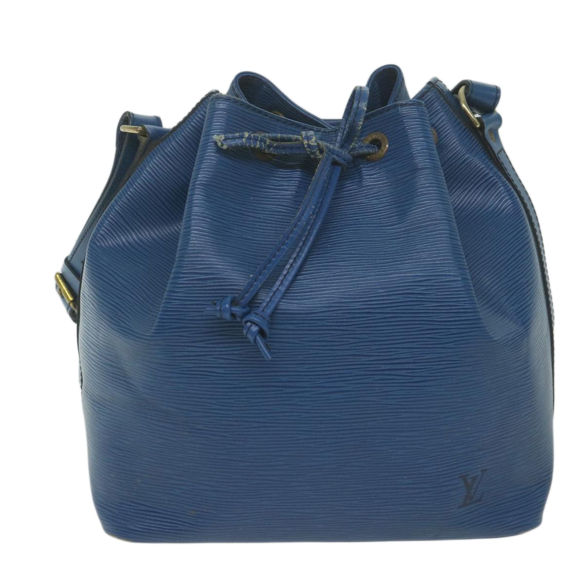 LOUIS VUITTON Epi Petit Noe Shoulder Bag Blue M44105 LV Auth 63607