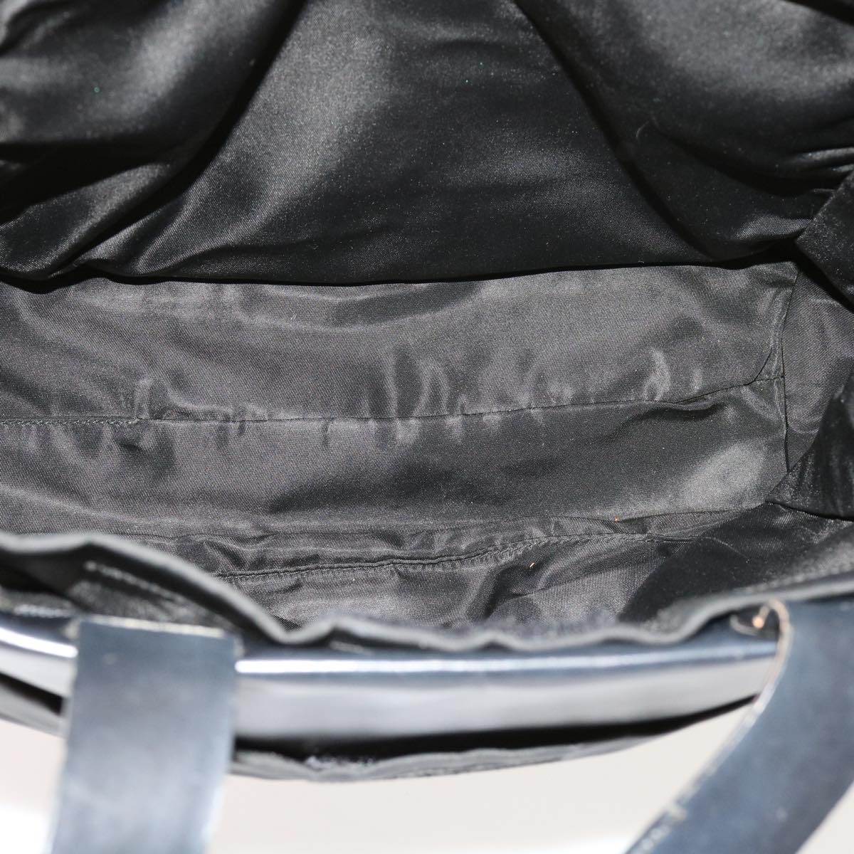 PRADA Hand Bag Nylon Black Auth 63615