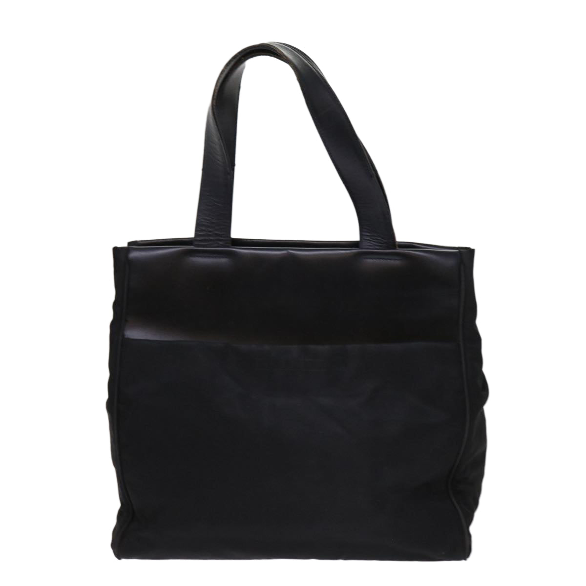 PRADA Hand Bag Nylon Black Auth 63615 - 0