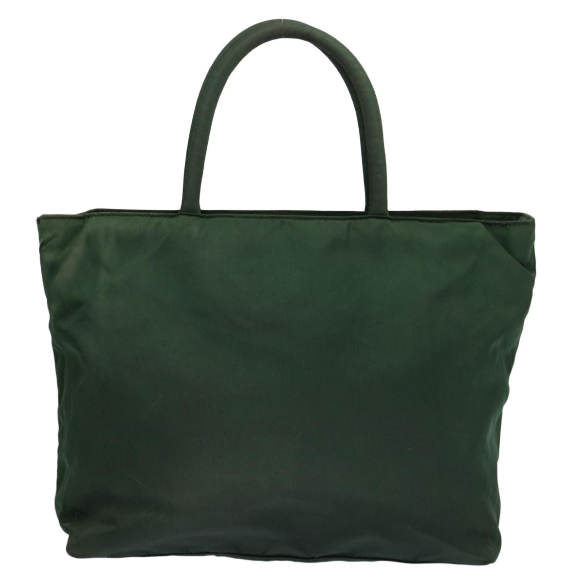 PRADA Hand Bag Nylon Green Auth 63631 - 0