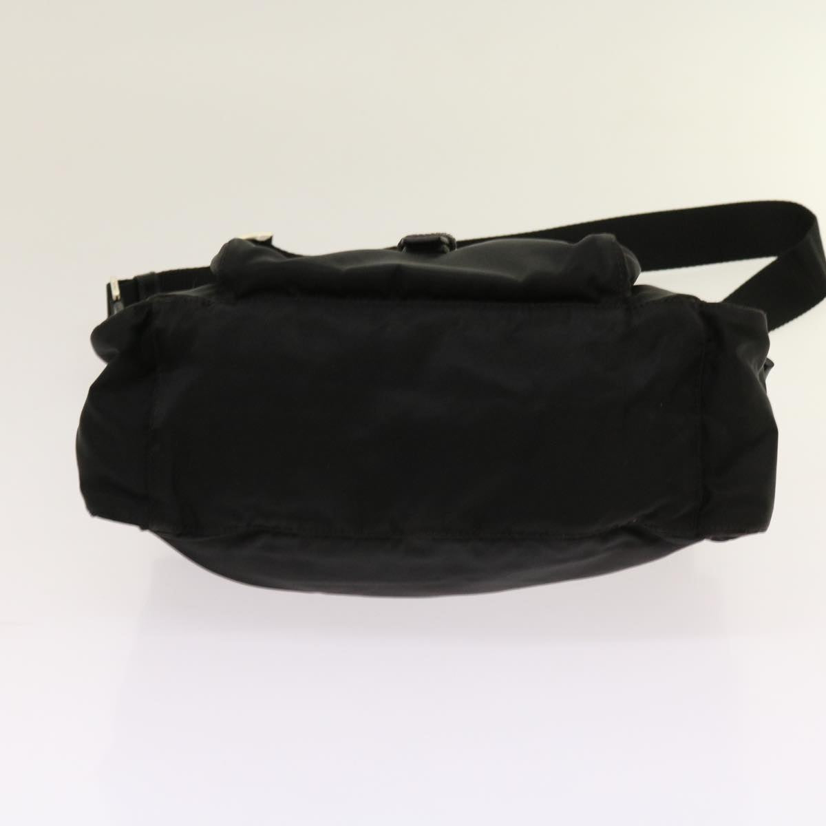 PRADA Shoulder Bag Nylon Black Auth 63639