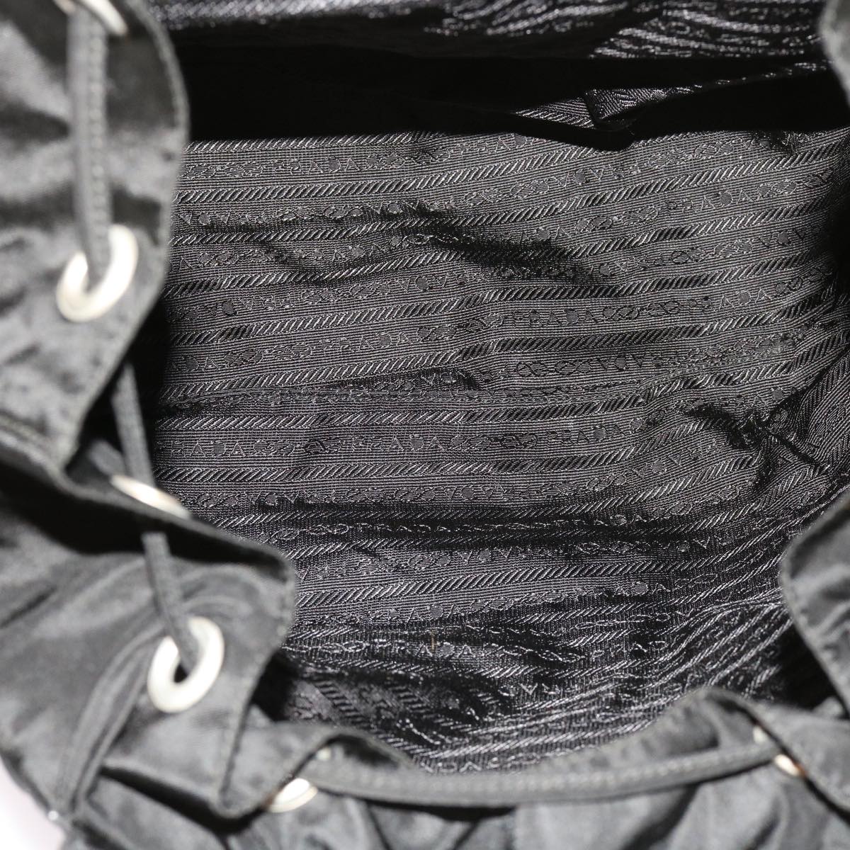 PRADA Backpack Nylon Black Auth 63670