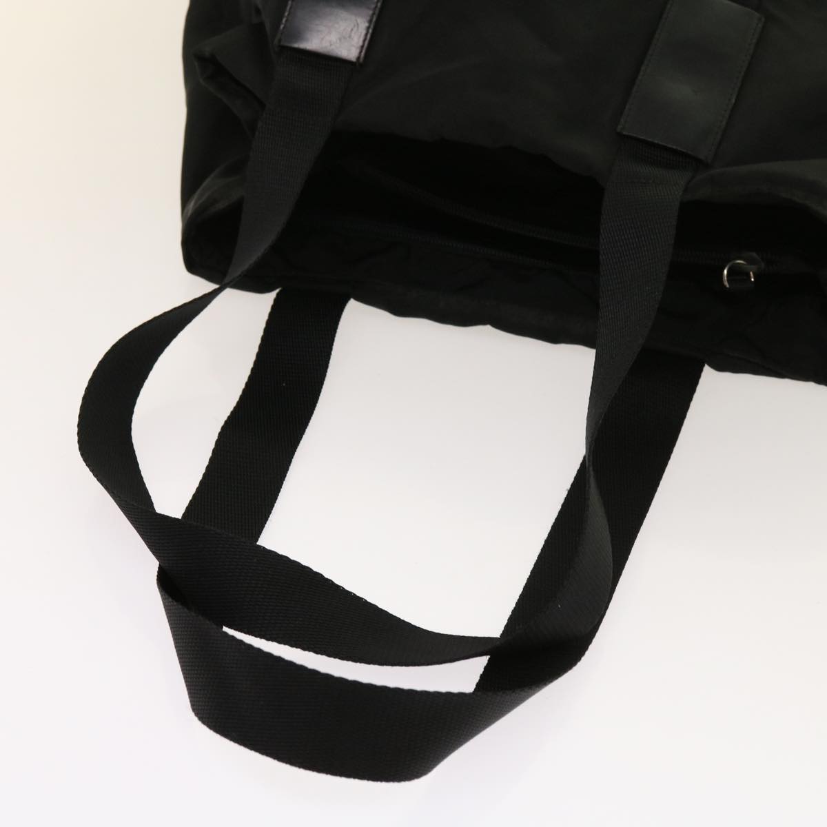 PRADA Shoulder Bag Nylon Black Auth 63672