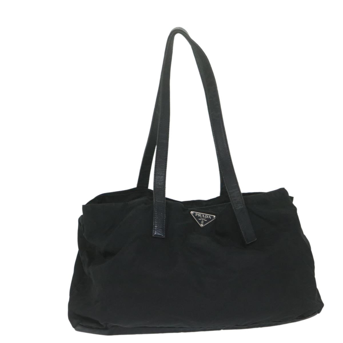 PRADA Shoulder Bag Nylon Black Auth 63675