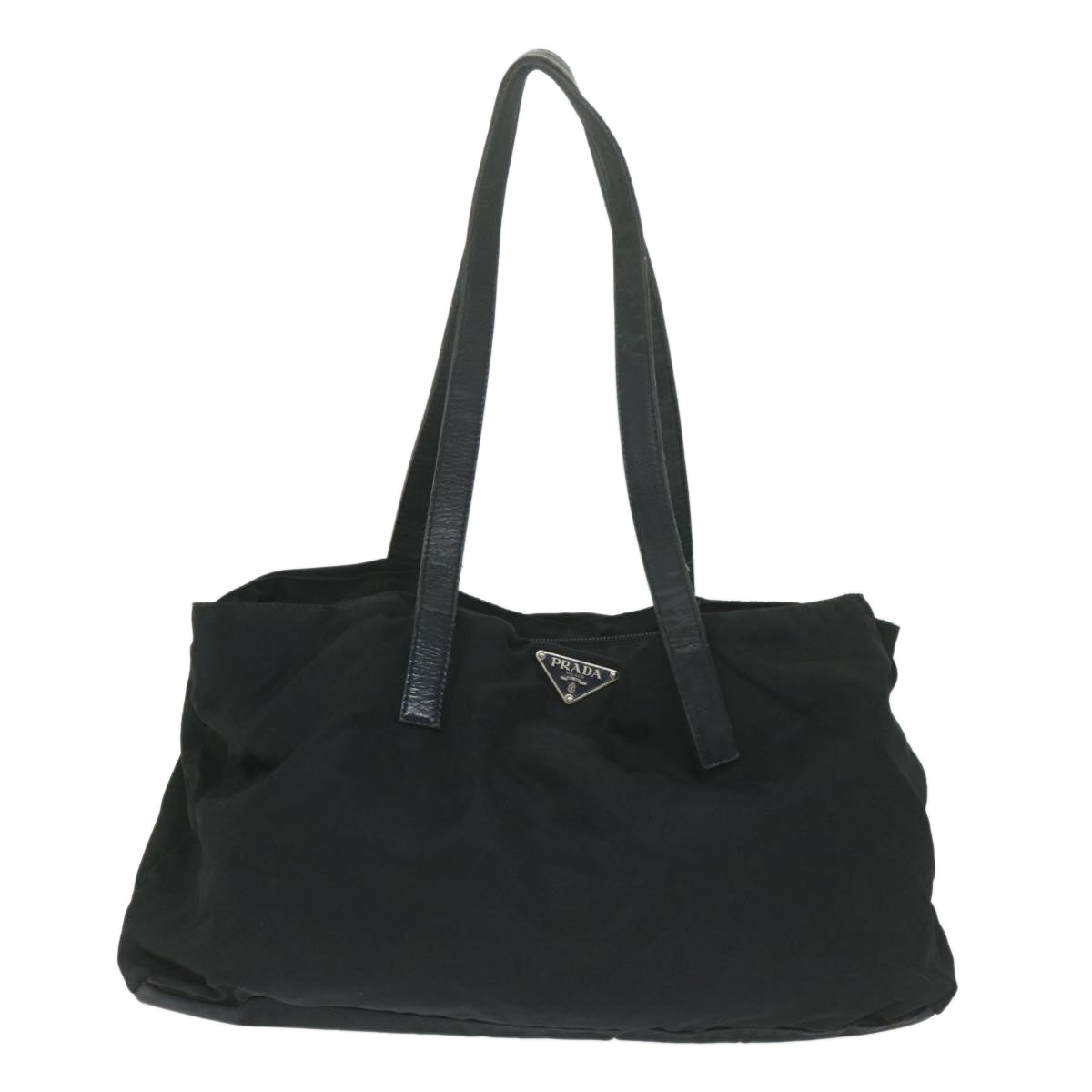 PRADA Shoulder Bag Nylon Black Auth 63675