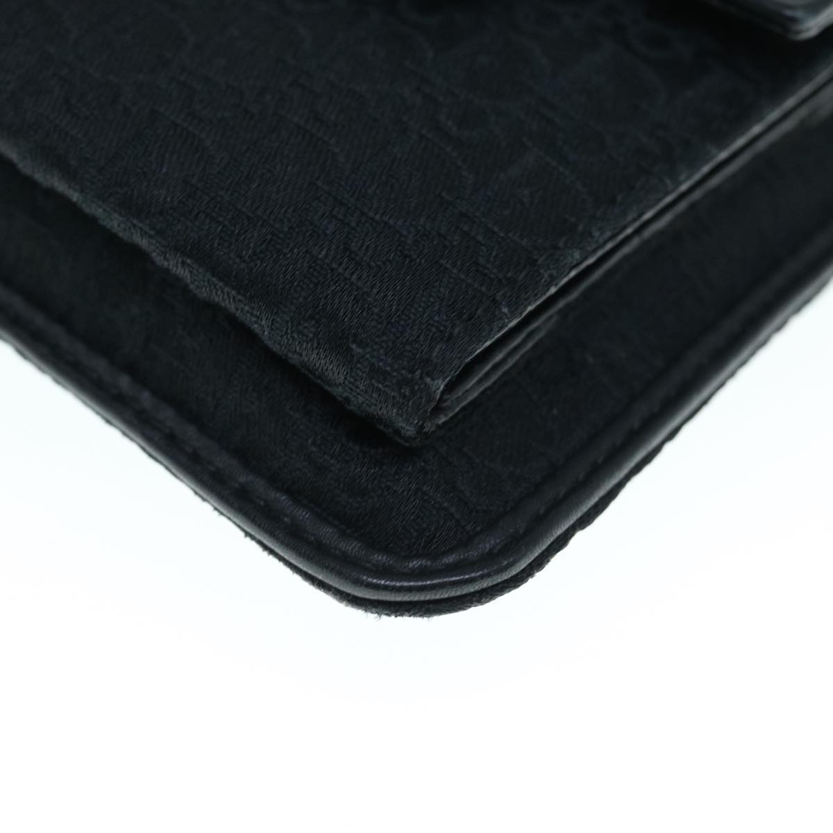 Christian Dior Trotter Canvas Waist bag Black Auth 63694