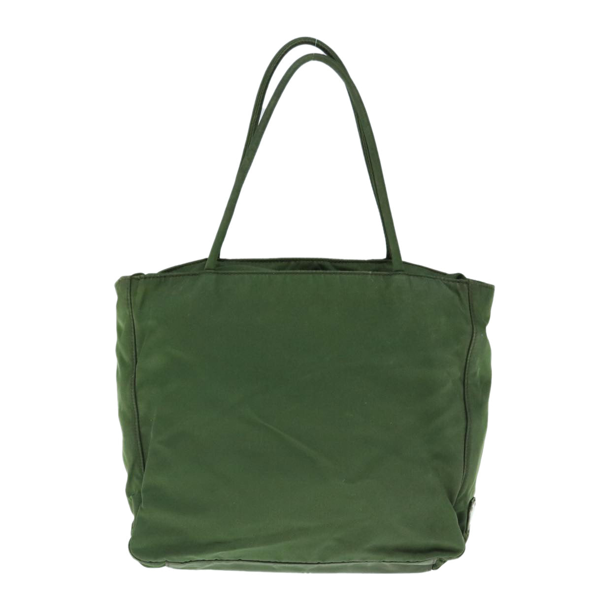 PRADA Hand Bag Nylon Green Auth 63703 - 0