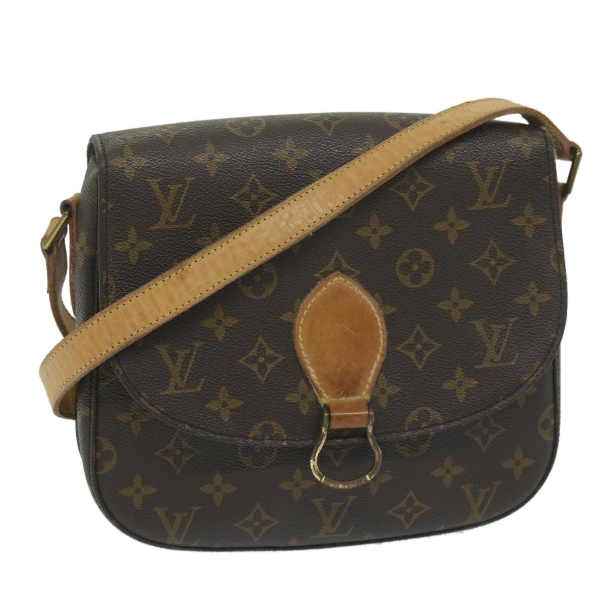 LOUIS VUITTON Monogram Saint Cloud GM Shoulder Bag M51242 LV Auth 63725