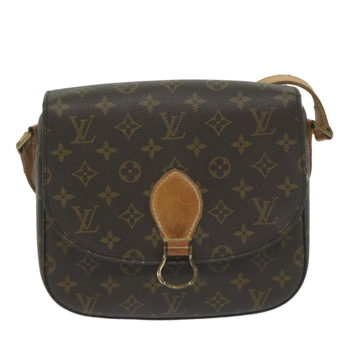 LOUIS VUITTON Monogram Saint Cloud GM Shoulder Bag M51242 LV Auth 63725