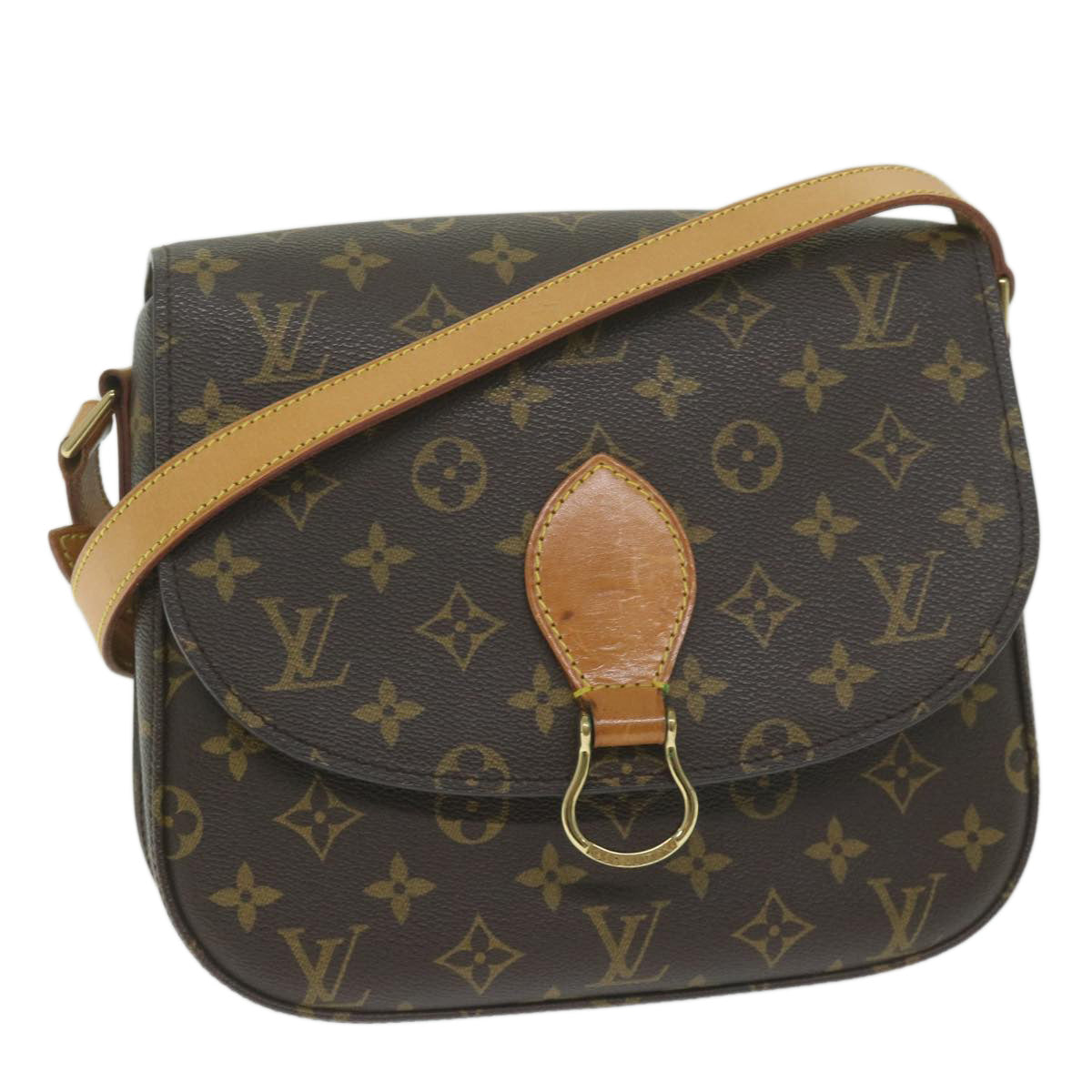 LOUIS VUITTON Monogram Saint Cloud GM Shoulder Bag M51242 LV Auth 63729