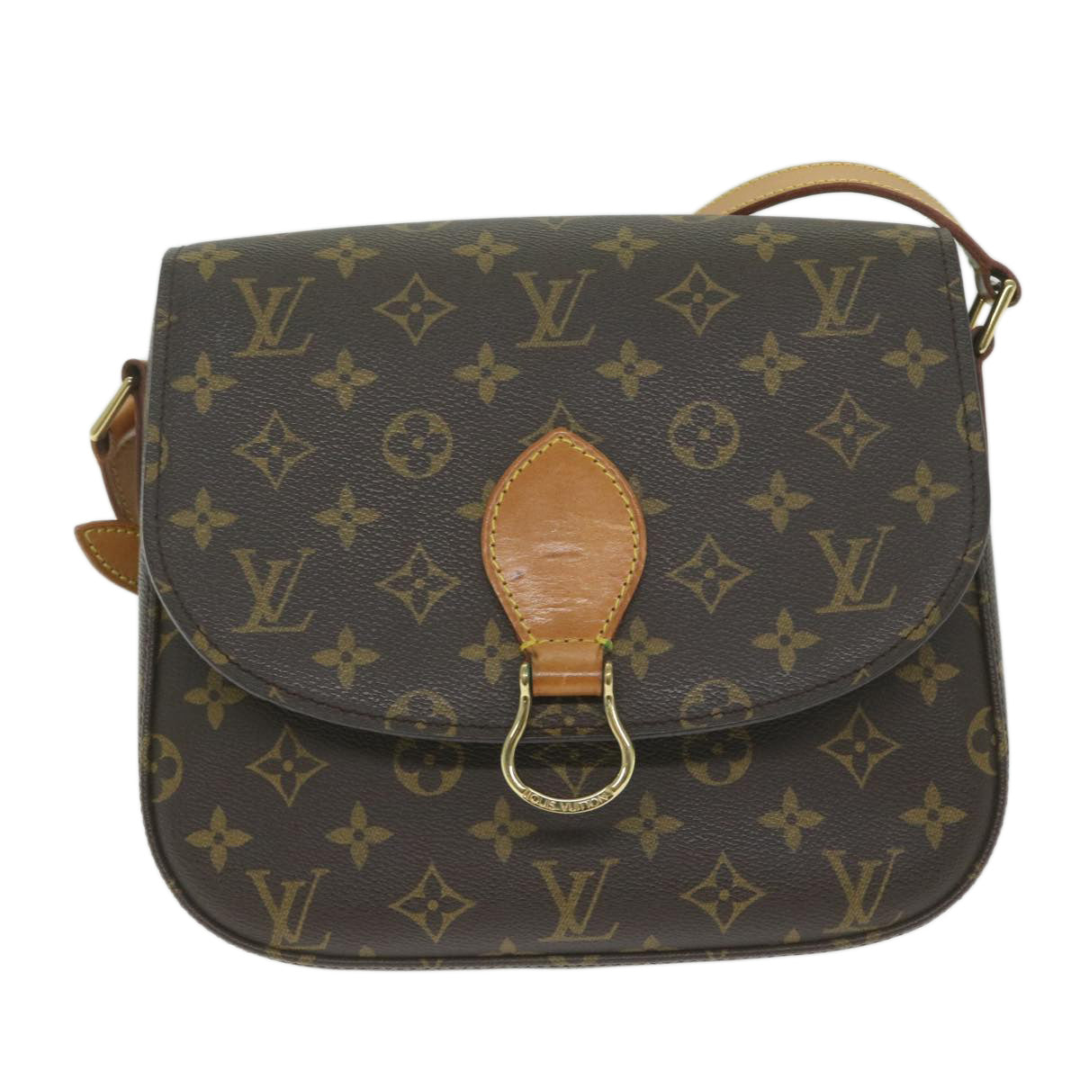 LOUIS VUITTON Monogram Saint Cloud GM Shoulder Bag M51242 LV Auth 63729