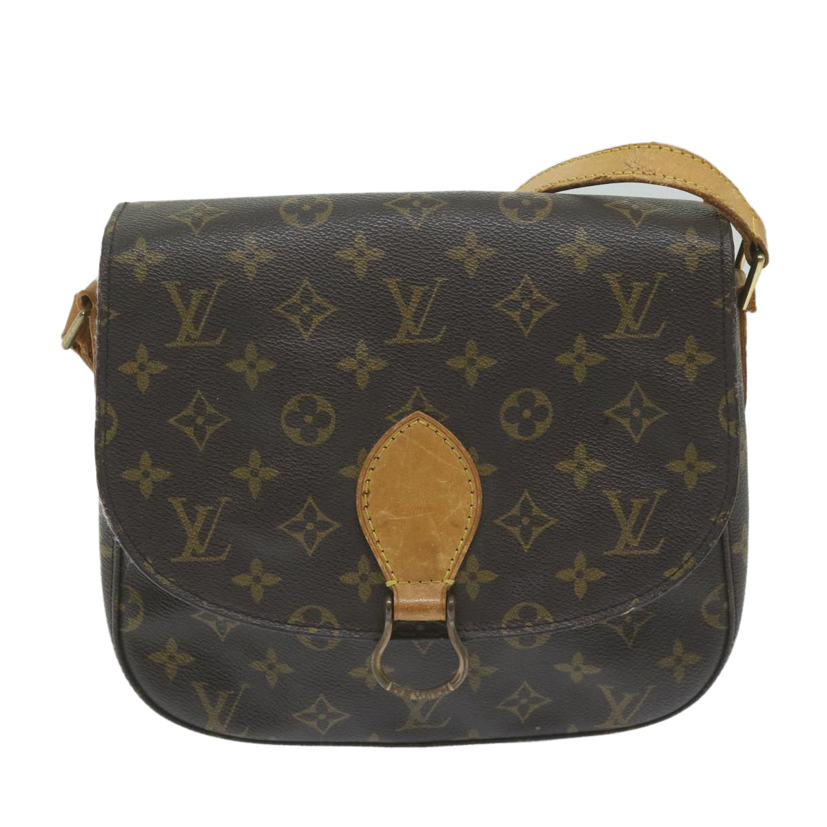 LOUIS VUITTON Monogram Saint Cloud GM Shoulder Bag M51242 LV Auth 63737