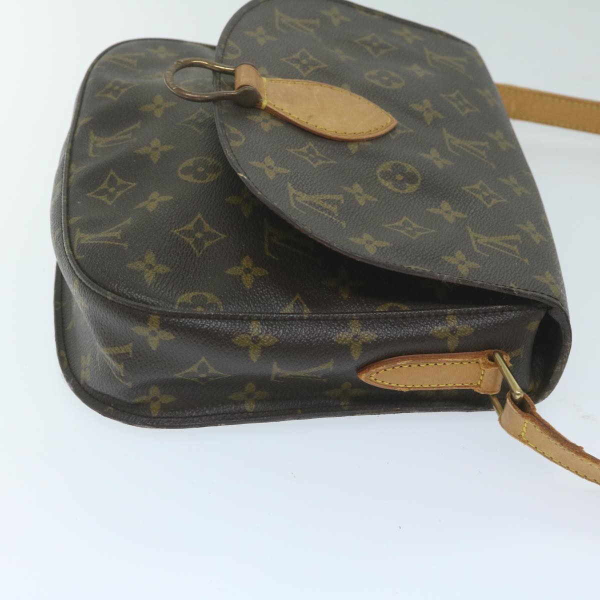 LOUIS VUITTON Monogram Saint Cloud GM Shoulder Bag M51242 LV Auth 63737