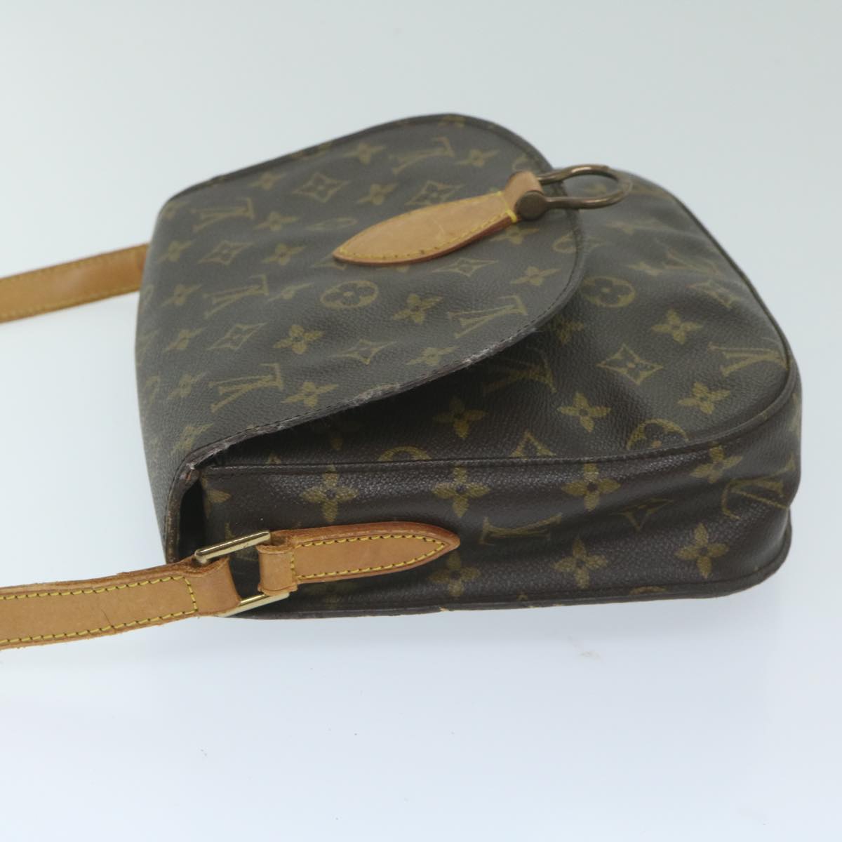 LOUIS VUITTON Monogram Saint Cloud GM Shoulder Bag M51242 LV Auth 63737