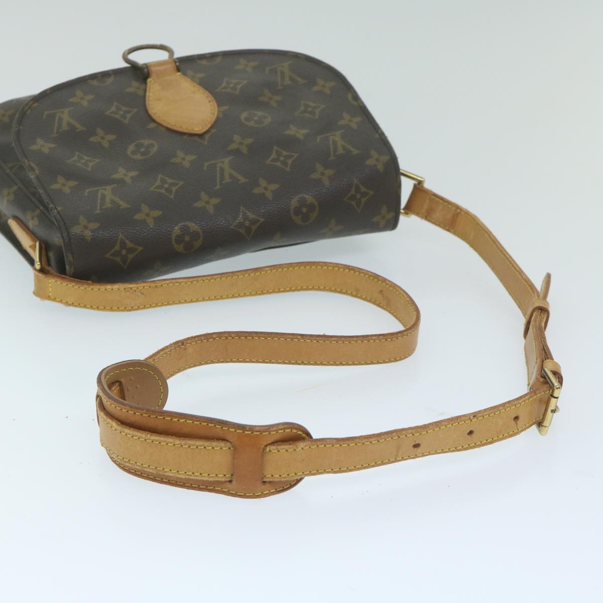 LOUIS VUITTON Monogram Saint Cloud GM Shoulder Bag M51242 LV Auth 63737