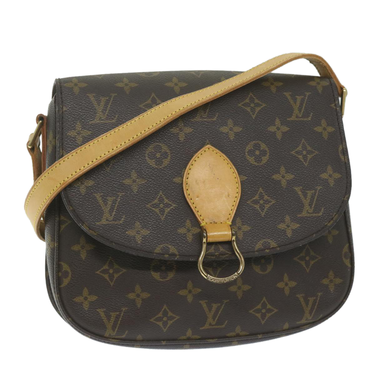 LOUIS VUITTON Monogram Saint Cloud GM Shoulder Bag M51242 LV Auth 63786