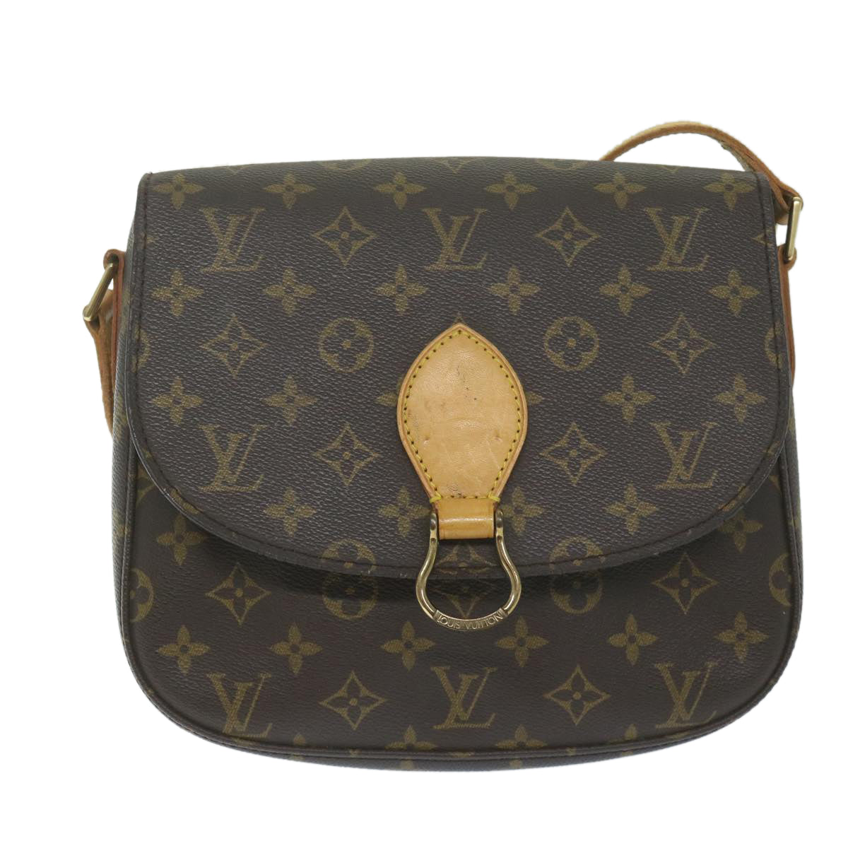 LOUIS VUITTON Monogram Saint Cloud GM Shoulder Bag M51242 LV Auth 63786