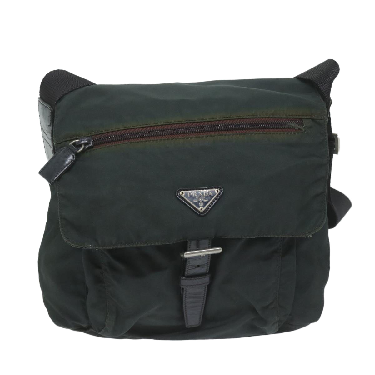 PRADA Shoulder Bag Nylon Black Auth 63791 - 0
