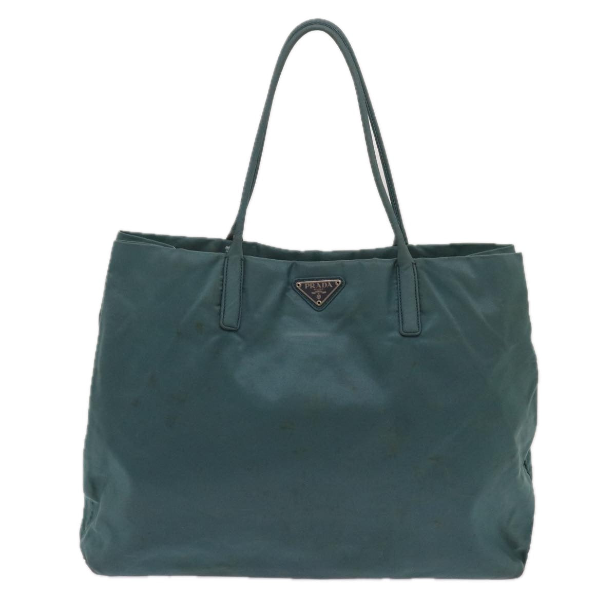 PRADA Hand Bag Nylon Blue Auth 63795 - 0