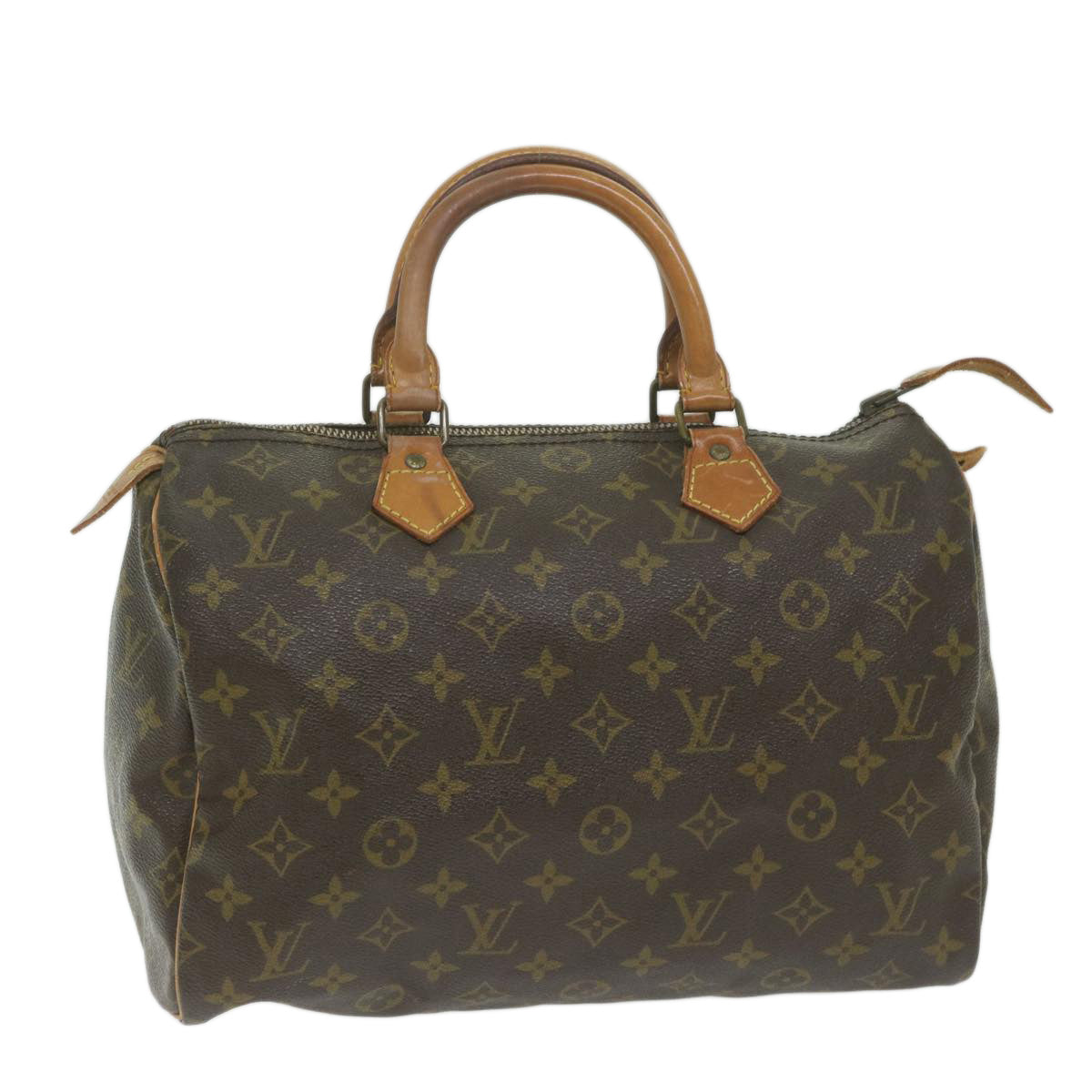 LOUIS VUITTON Monogram Speedy 30 Hand Bag M41526 LV Auth 63799