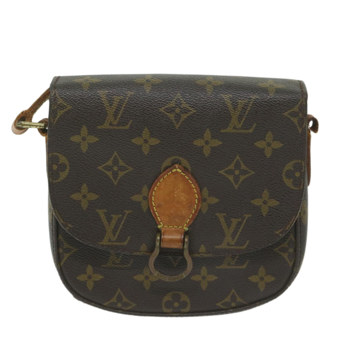 LOUIS VUITTON Monogram Saint Cloud PM Shoulder Bag M51244 LV Auth 63838