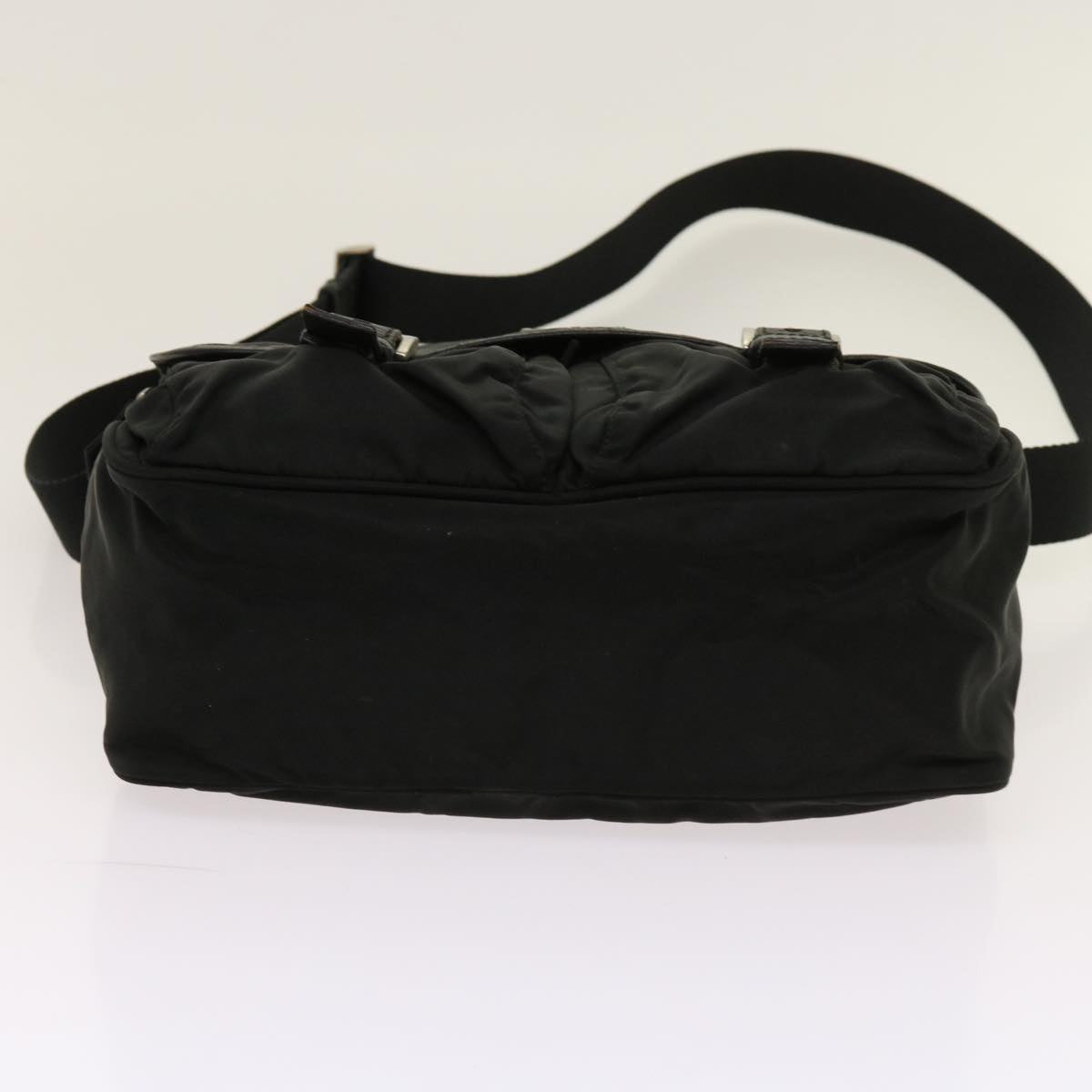 PRADA Shoulder Bag Nylon Black Auth 63850