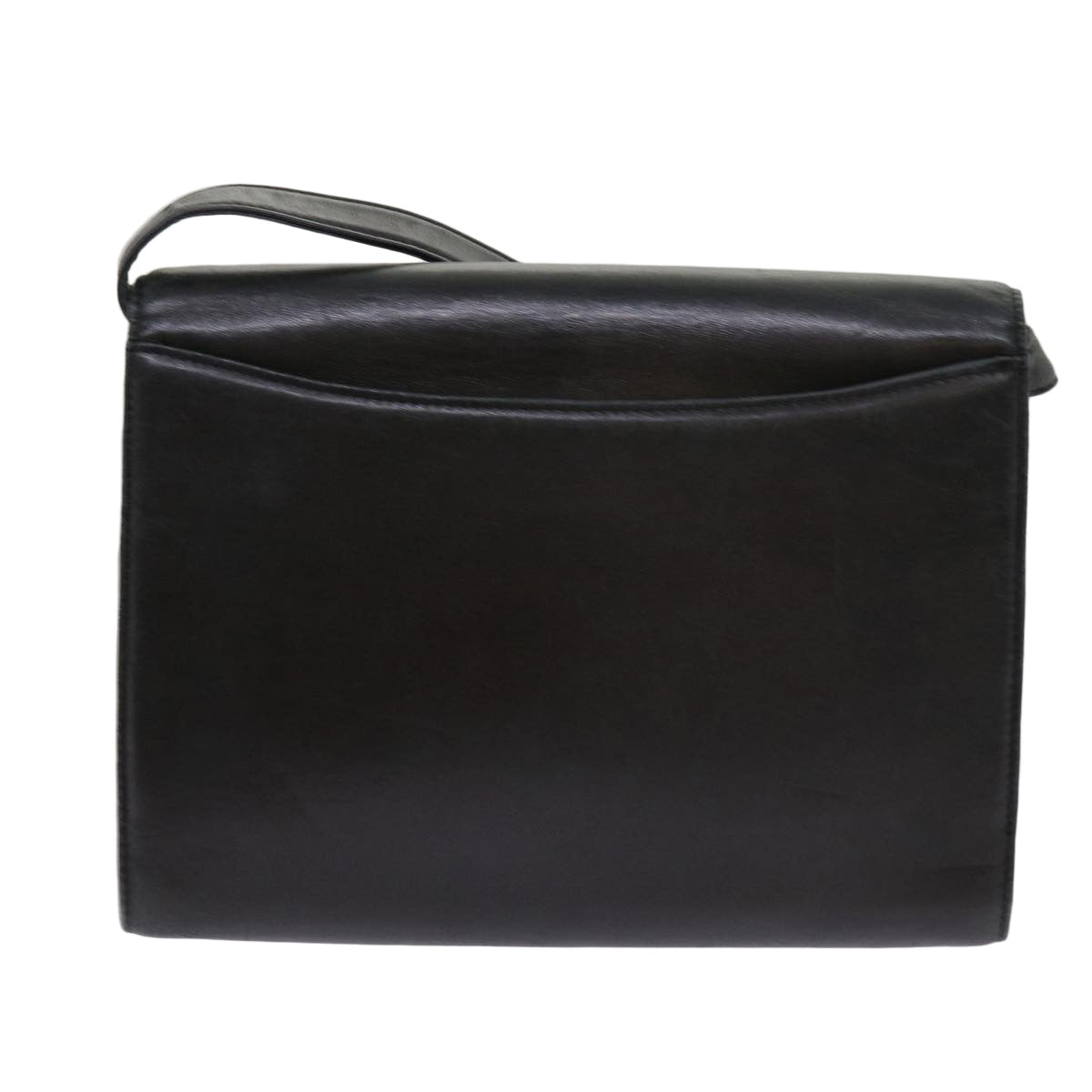 GIVENCHY Shoulder Bag Leather Black Auth 63885 - 0