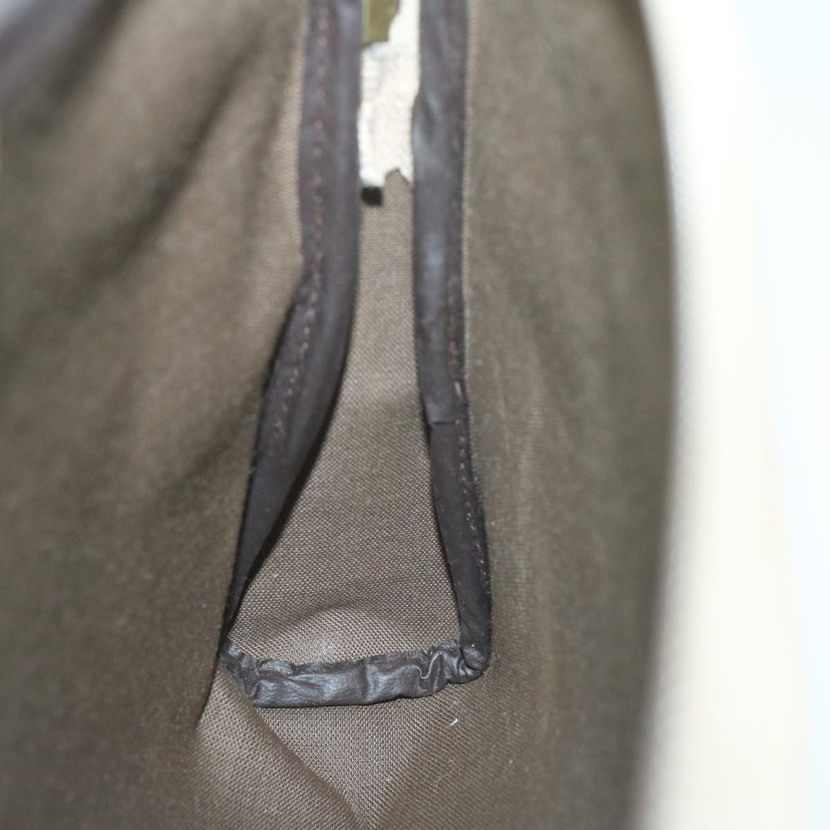 Burberrys Saint Laurent Clutch Bag PVC Leather 3Set Black Beige Auth 63887