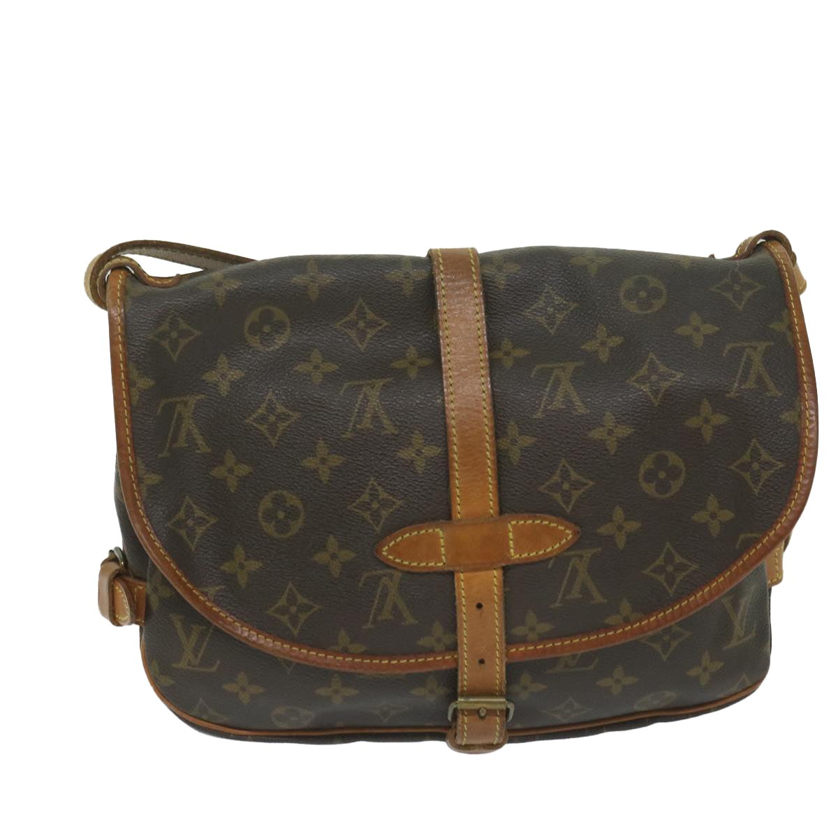 LOUIS VUITTON Monogram Saumur 30 Shoulder Bag M42256 LV Auth 63934 - 0