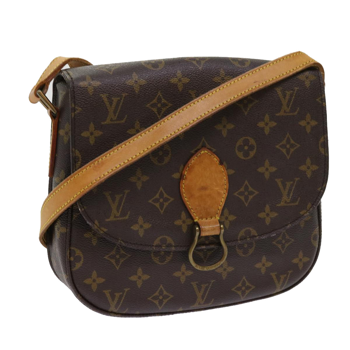 LOUIS VUITTON Monogram Saint Cloud GM Shoulder Bag M51242 LV Auth 63939