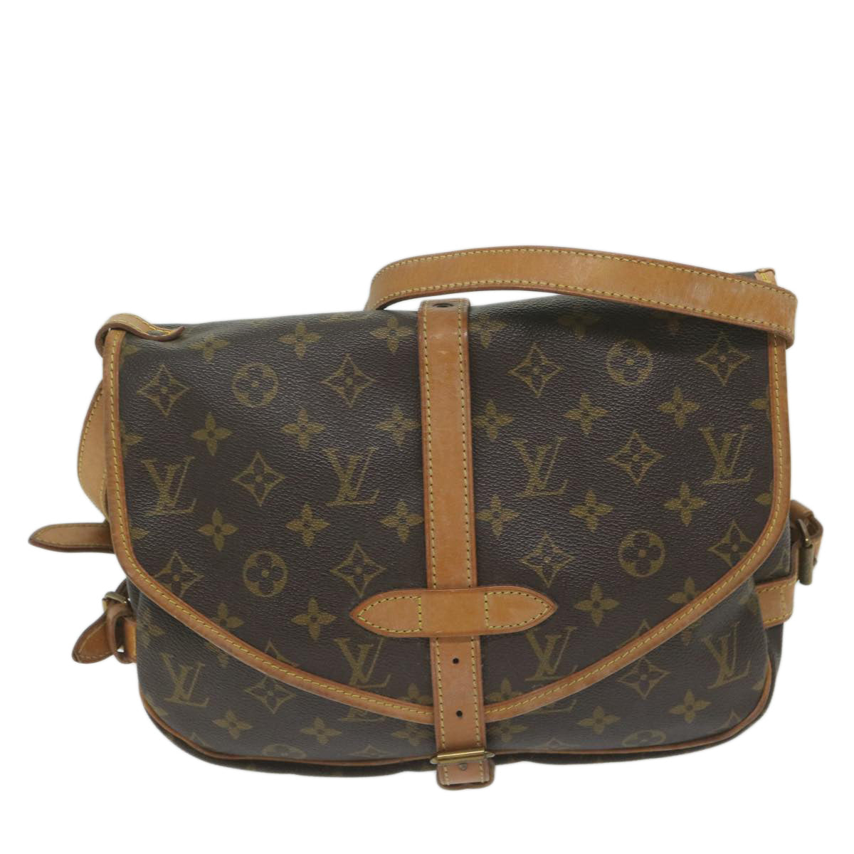 LOUIS VUITTON Monogram Saumur 30 Shoulder Bag M42256 LV Auth 63952 - 0