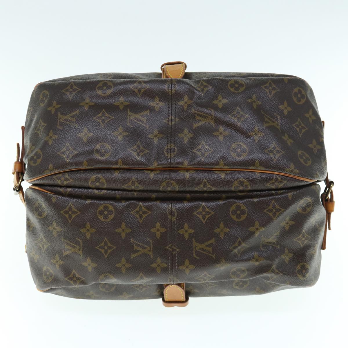 LOUIS VUITTON Monogram Saumur 35 Shoulder Bag M42254 LV Auth 63955