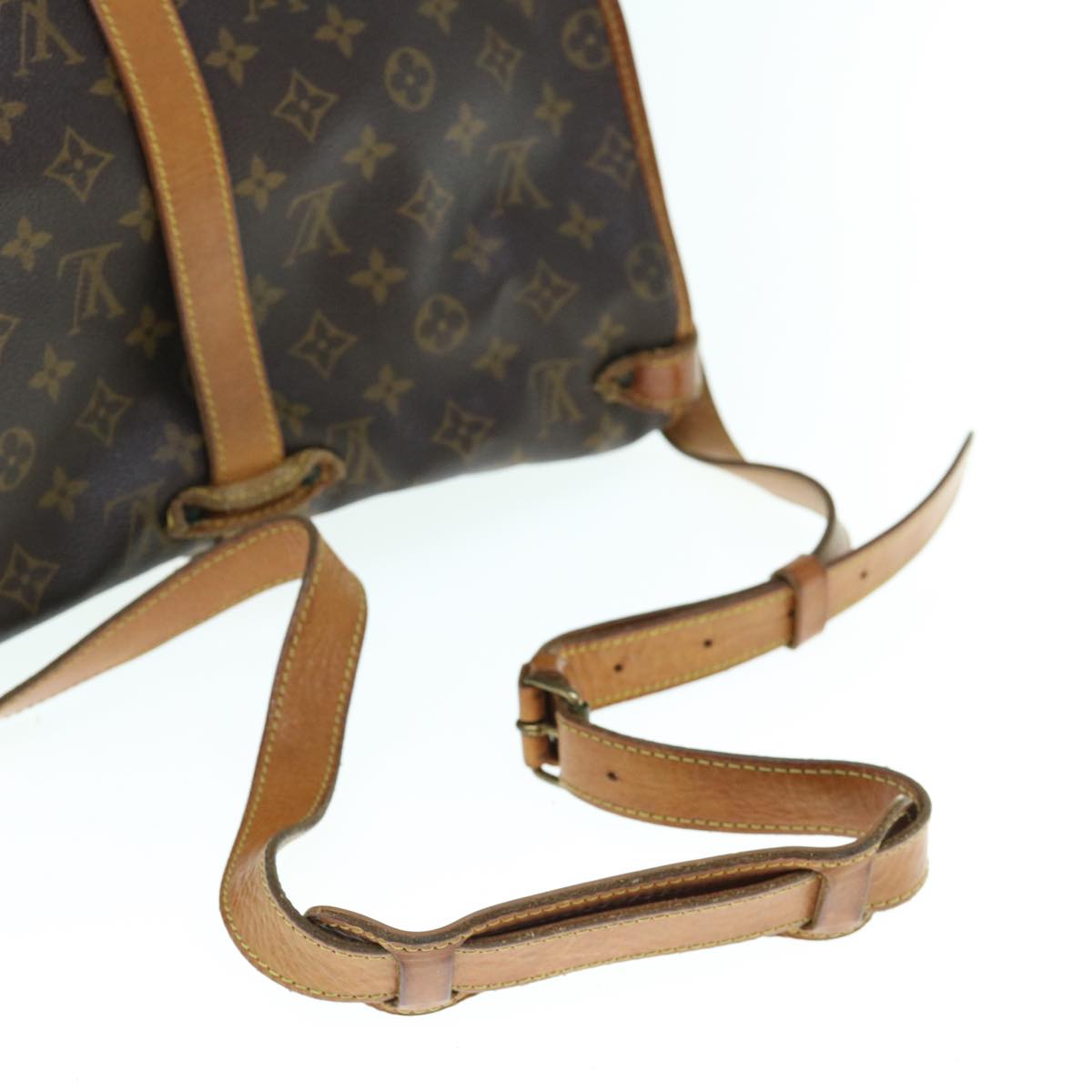 LOUIS VUITTON Monogram Saumur 35 Shoulder Bag M42254 LV Auth 63956