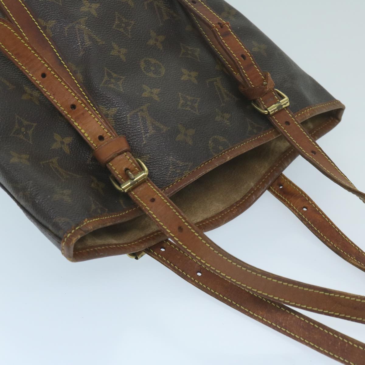 LOUIS VUITTON Monogram Bucket GM Shoulder Bag M42236 LV Auth 63968