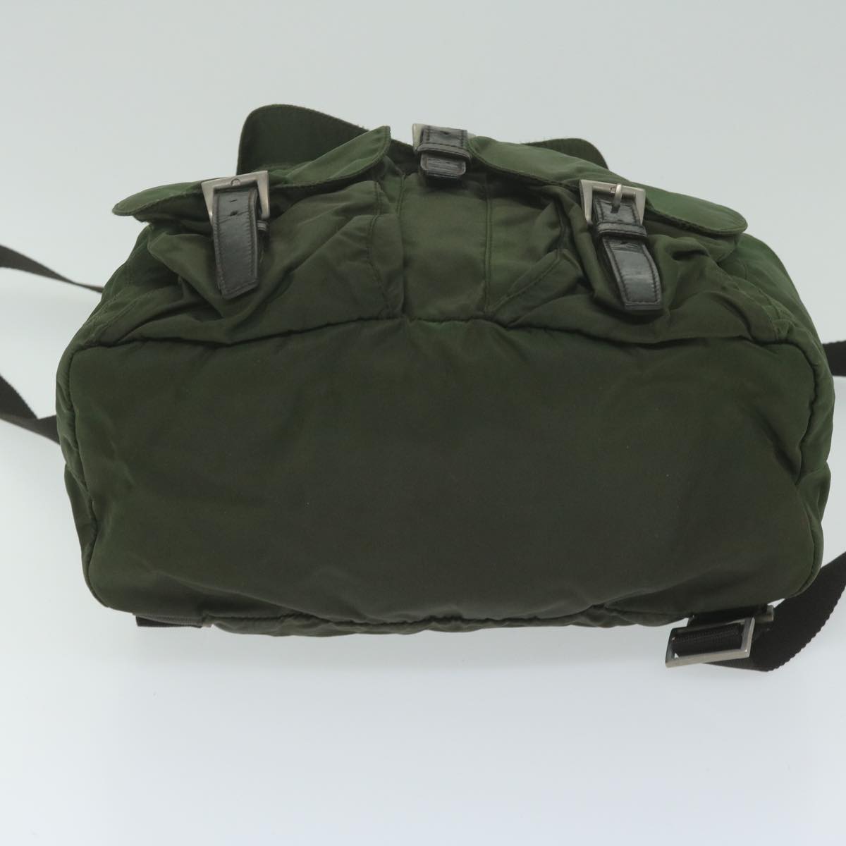 PRADA Backpack Nylon Khaki Auth 63976