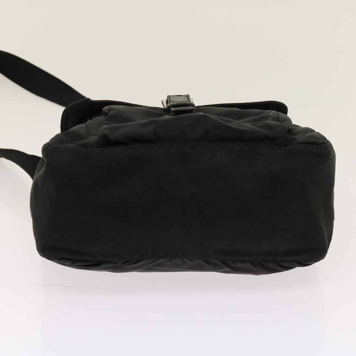 PRADA Shoulder Bag Nylon Black Auth 64011