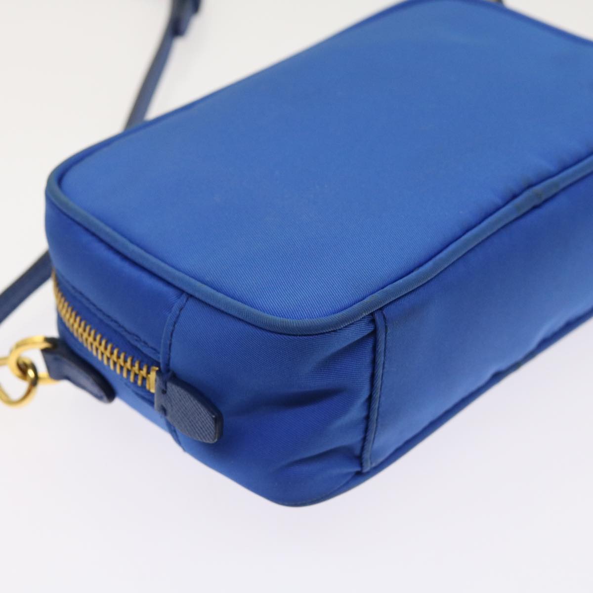 PRADA Shoulder Bag Nylon Blue Auth 64052