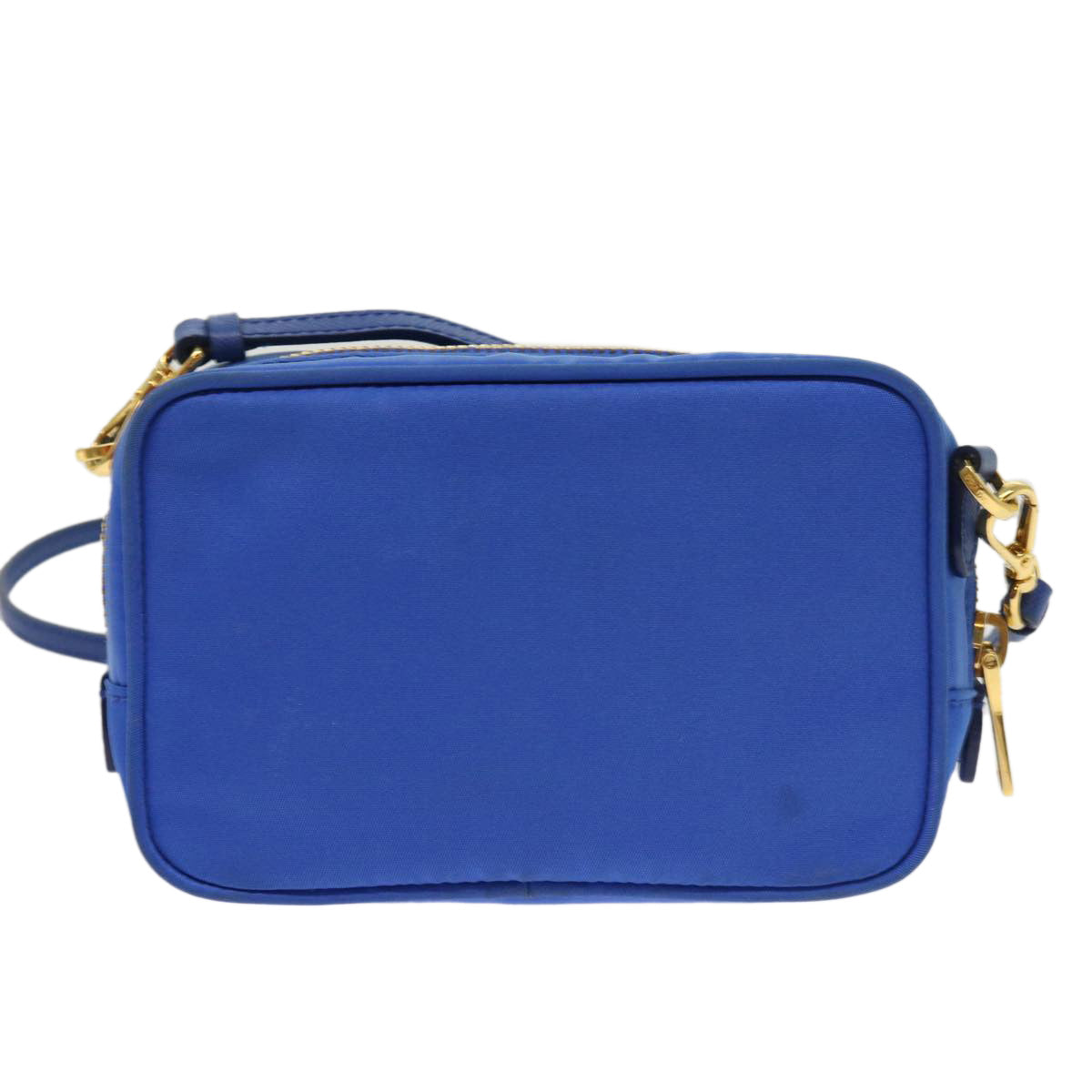 PRADA Shoulder Bag Nylon Blue Auth 64052