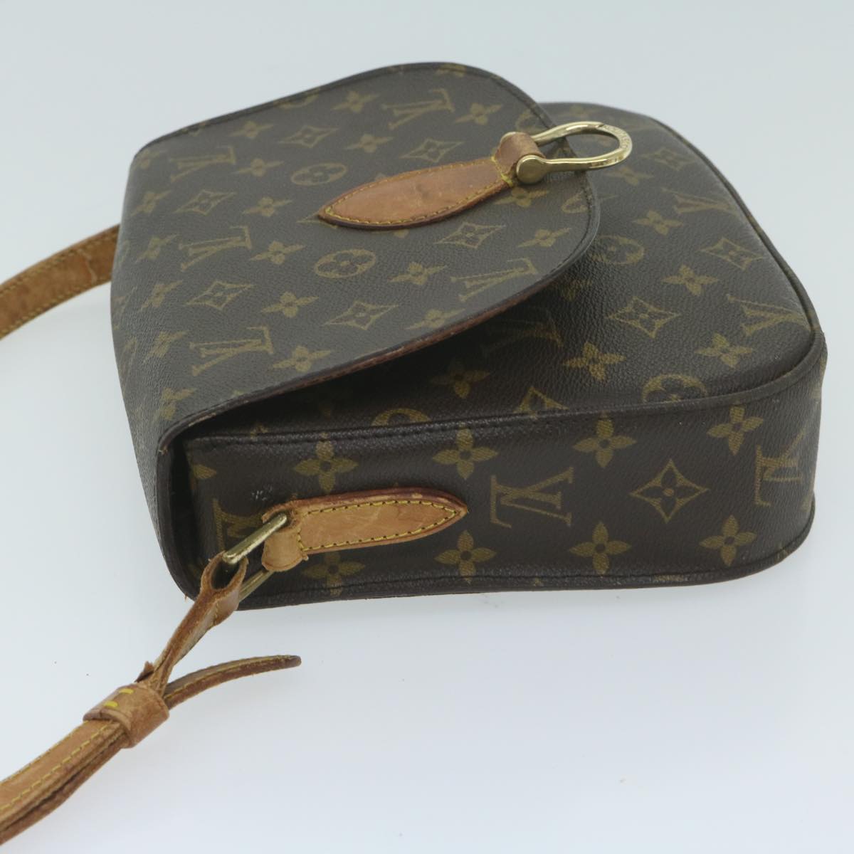 LOUIS VUITTON Monogram Saint Cloud GM Shoulder Bag M51242 LV Auth 64057