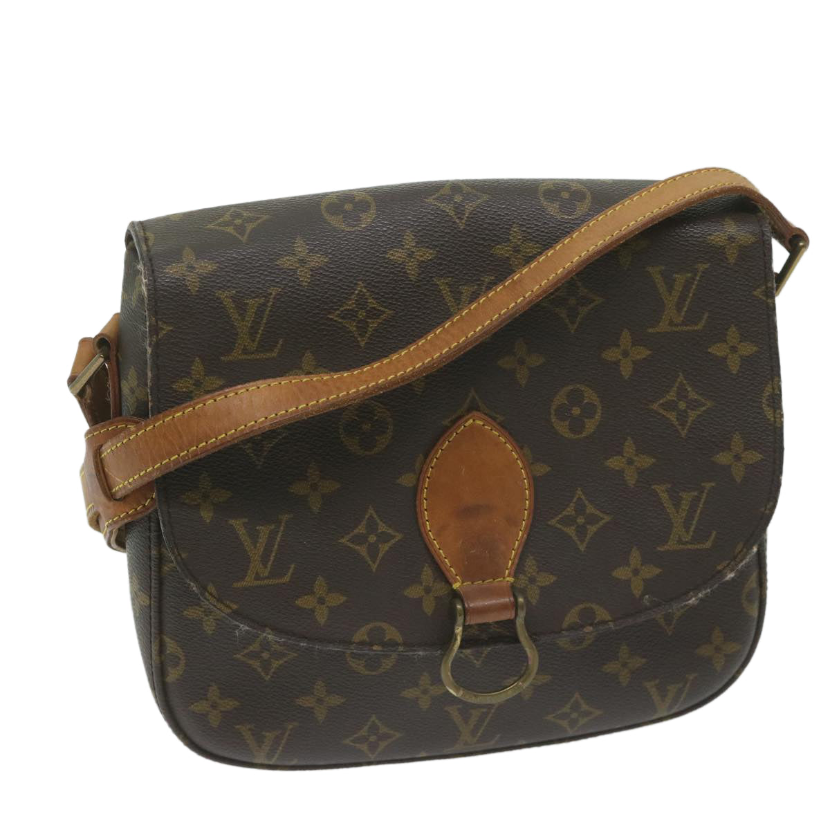 LOUIS VUITTON Monogram Saint Cloud GM Shoulder Bag M51242 LV Auth 64059