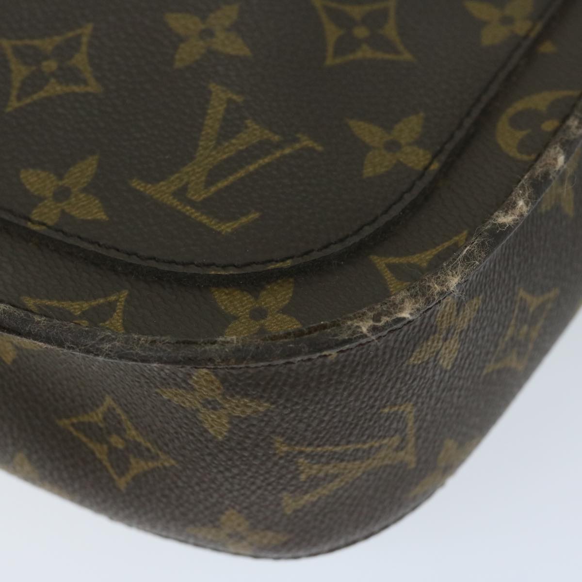 LOUIS VUITTON Monogram Saint Cloud GM Shoulder Bag M51242 LV Auth 64059