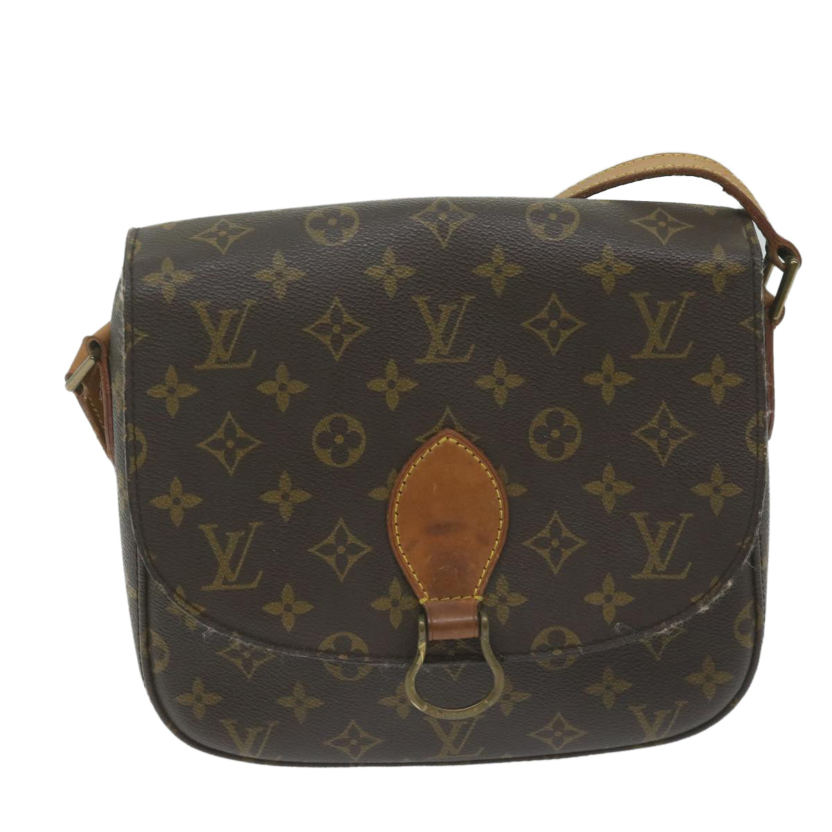 LOUIS VUITTON Monogram Saint Cloud GM Shoulder Bag M51242 LV Auth 64059