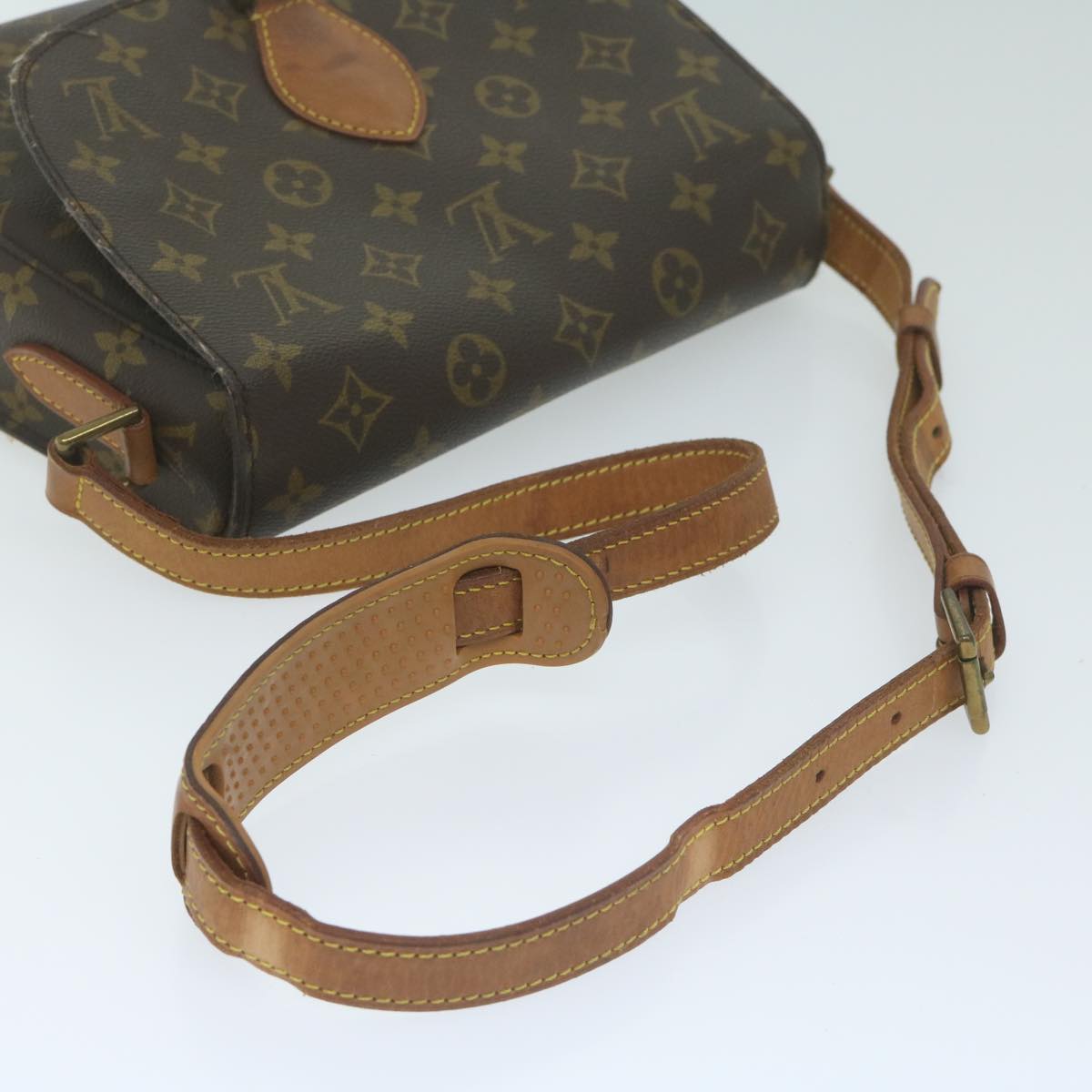 LOUIS VUITTON Monogram Saint Cloud GM Shoulder Bag M51242 LV Auth 64059