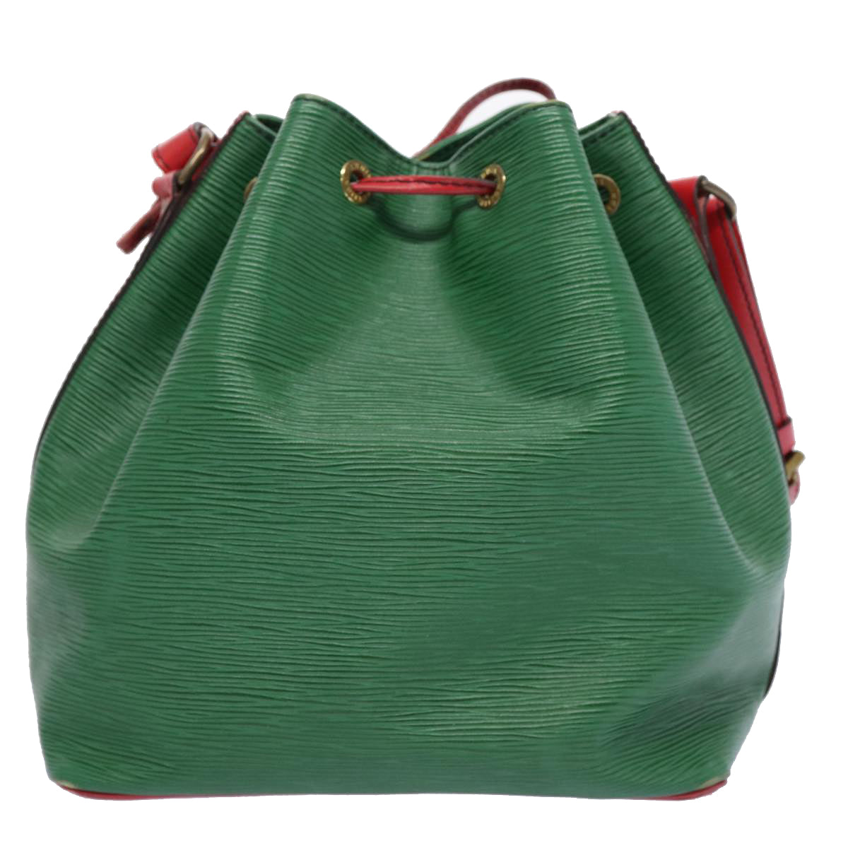 LOUIS VUITTON Epi Petit Noe Shoulder Bag Bicolor Green Red M44147 LV Auth 64091 - 0