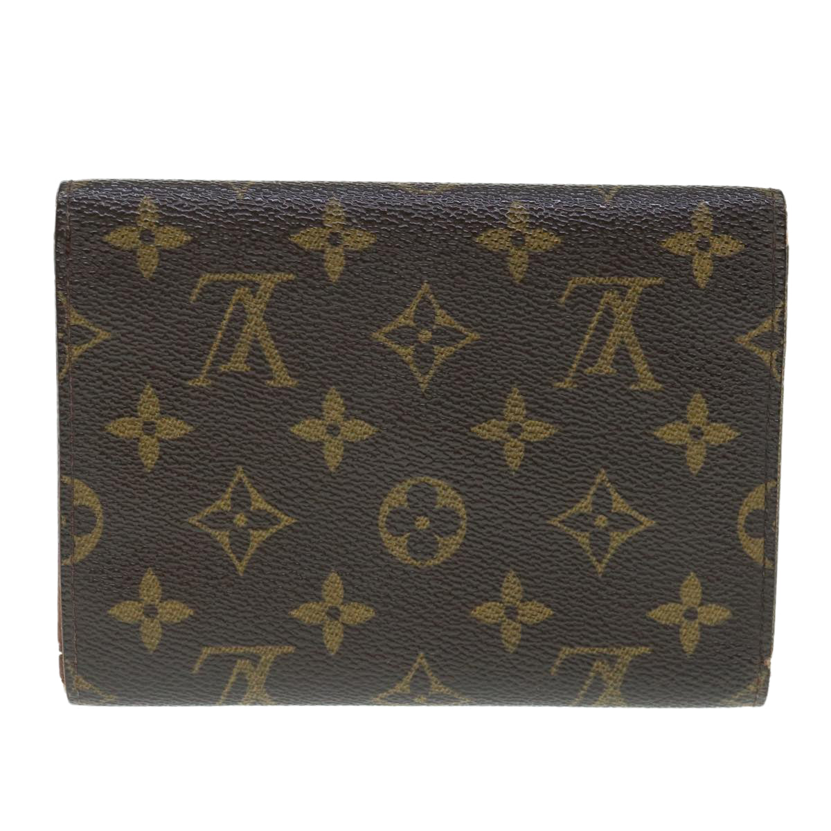 LOUIS VUITTON Monogram Porte Tresor Etui Chequier Wallet M61200 LV Auth 64121 - 0