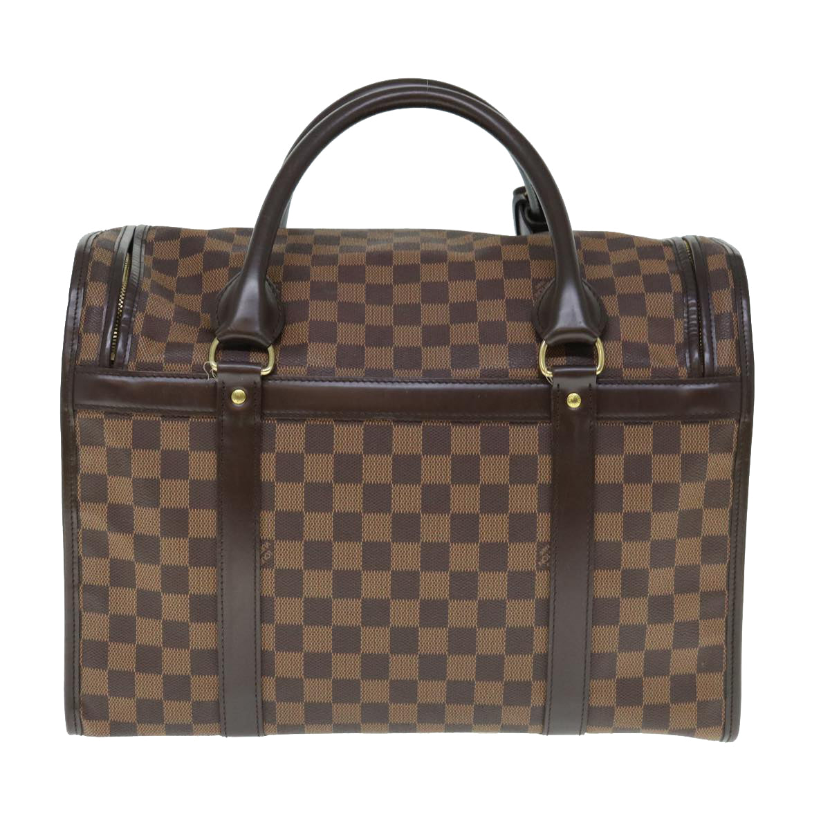 LOUIS VUITTON Damier Ebene Sac Shan 40 Pet Carry SPO LV Auth 64140A - 0