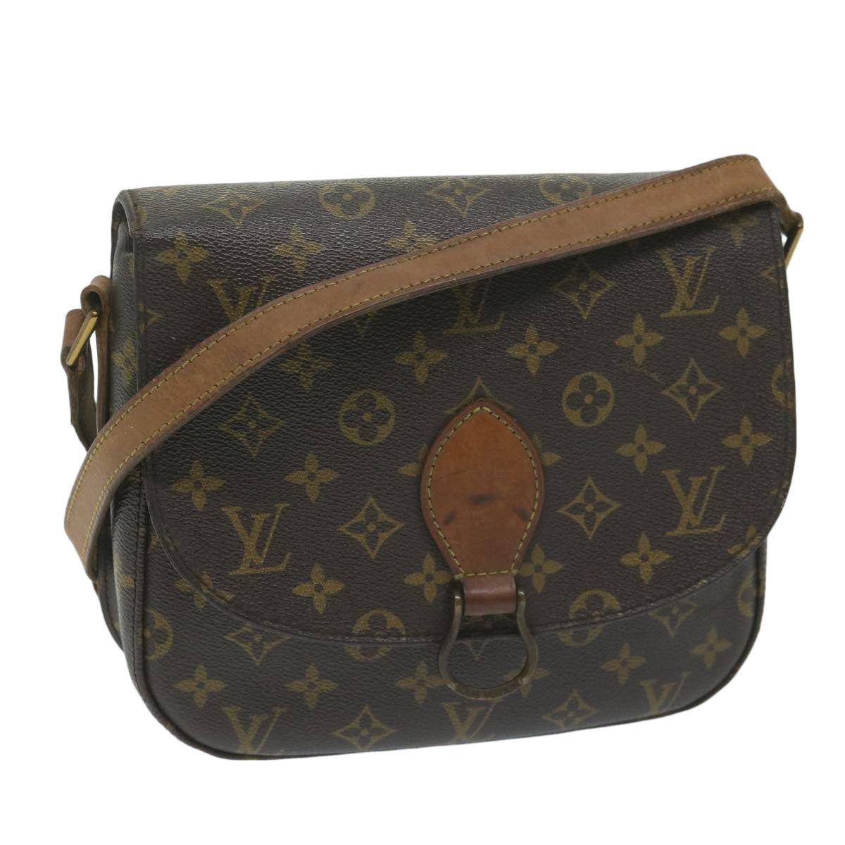 LOUIS VUITTON Monogram Saint Cloud GM Shoulder Bag M51242 LV Auth 64144