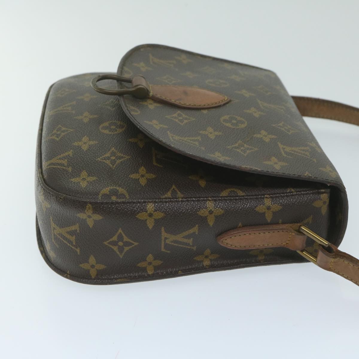 LOUIS VUITTON Monogram Saint Cloud GM Shoulder Bag M51242 LV Auth 64144