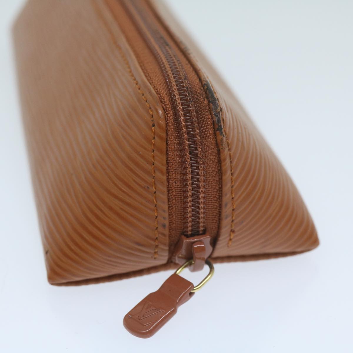 LOUIS VUITTON Epi Trousse Crayons Pen Case Brown M56548 LV Auth 64146